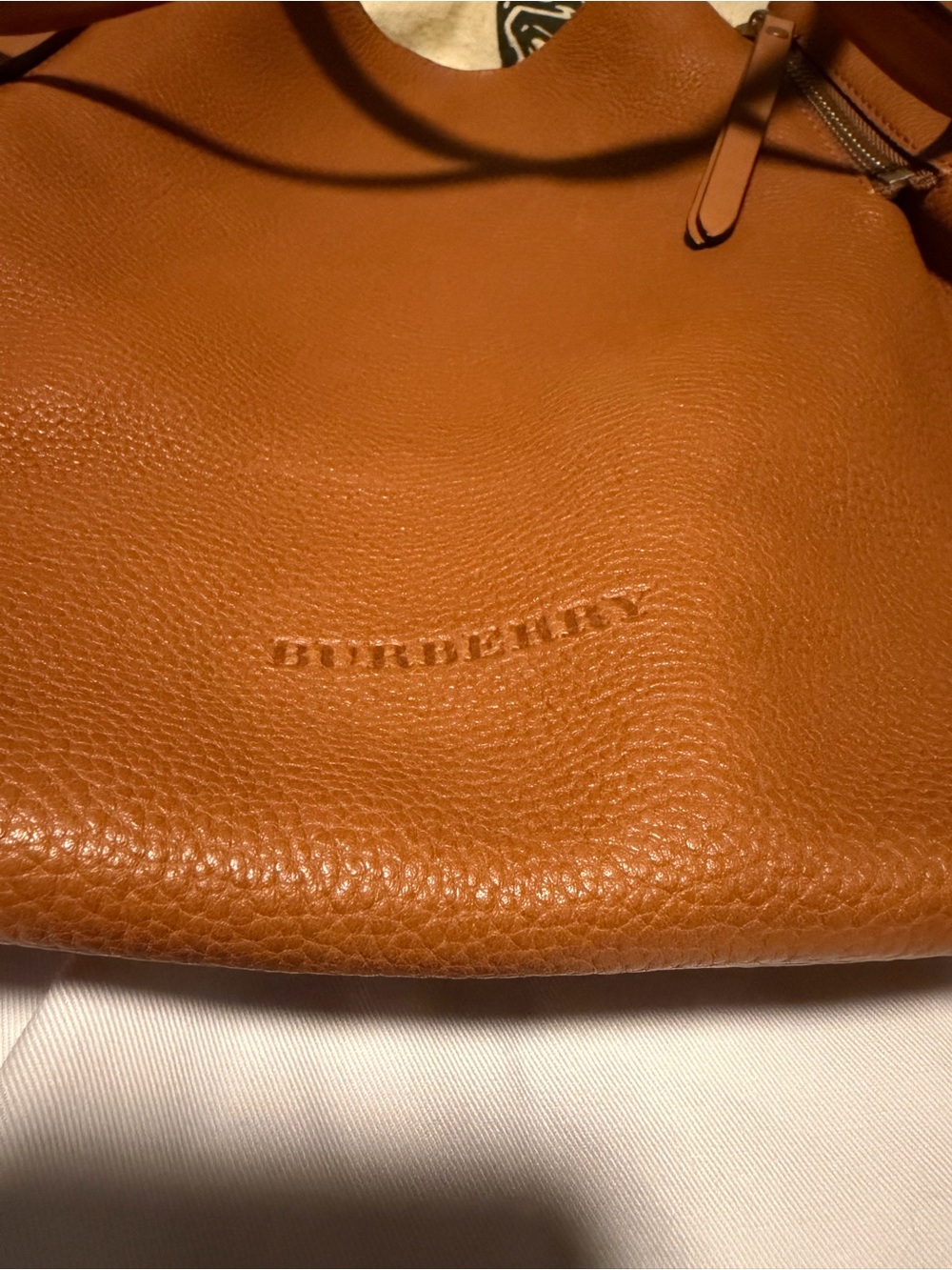 BURBERRY Brown Leather And House Check Canvas Medium Maidstone Tote Bag - Picture 5 of 14